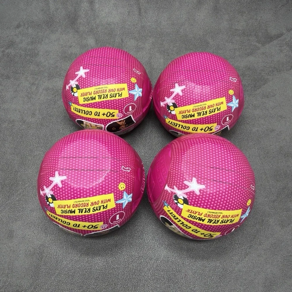 MGA's Miniverse Real Music Vinyl Mystery Blind Ball Lot Of 4